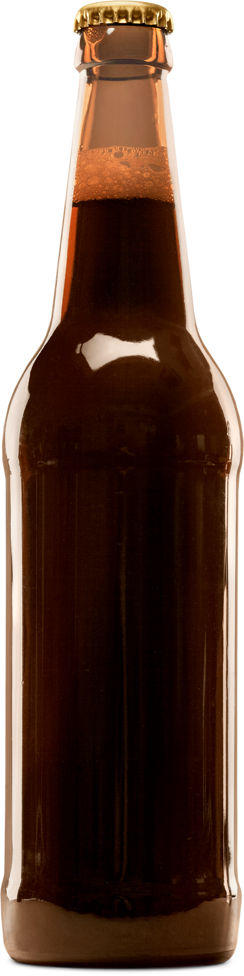 Glass Beer Bottle with Beer